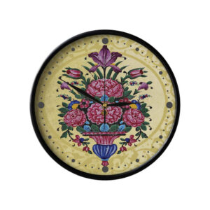 Horloge murale analogique inspirée de la Perse avec motif – Hod Hod