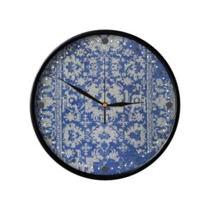 Horloge murale analogique inspirée de la Perse avec motif – Moderne