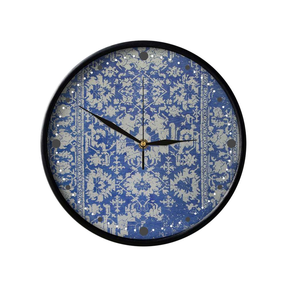 Horloge murale analogique inspirée de la Perse avec motif - Moderne