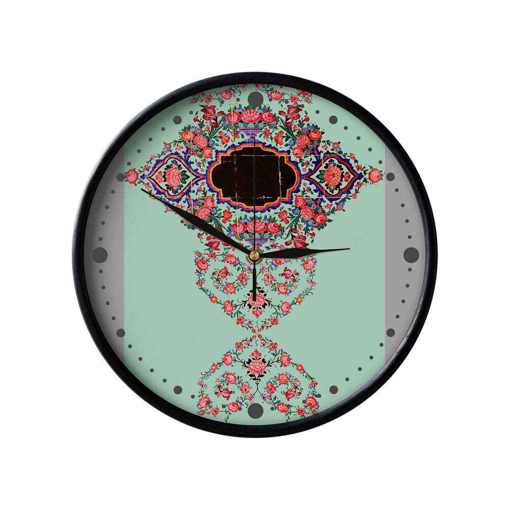 Horloge murale analogique inspirée de la Perse avec motif - Nojavan