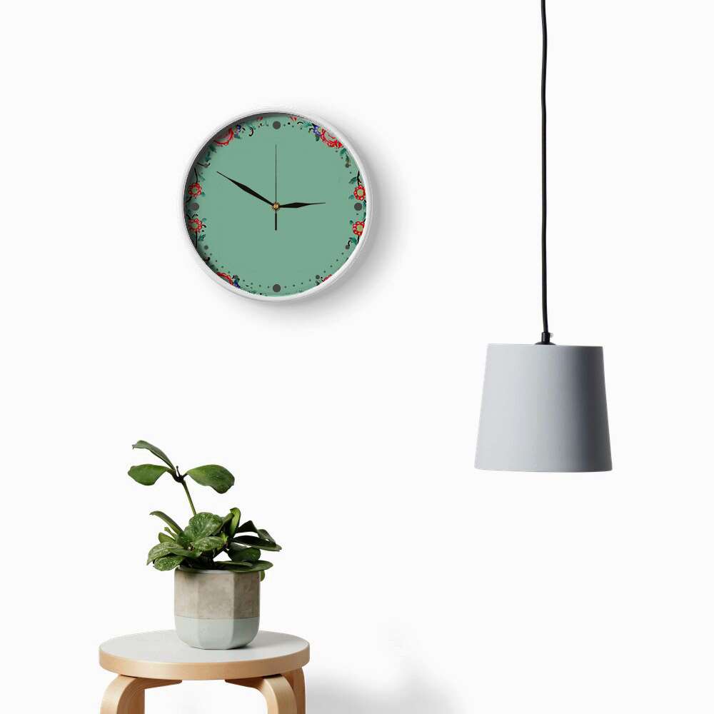 Horloge murale analogique inspirée de la Perse avec motif – Taranom