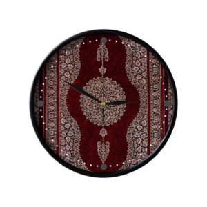 Horloge murale analogique inspirée de la Perse avec motif – Toranj