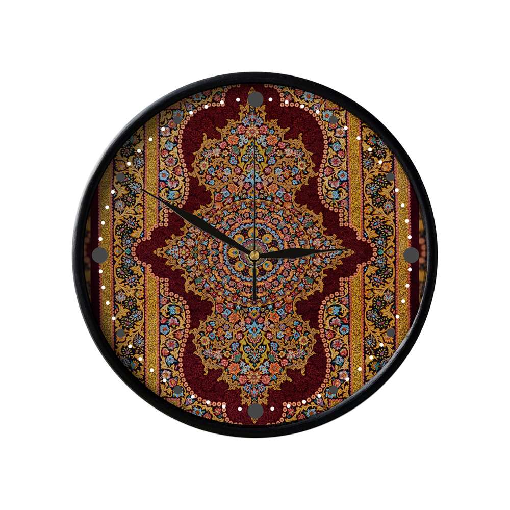 Horloge murale analogique inspirée de la Perse avec motif - Toreh