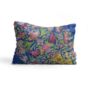 Oreiller de confort reposant pour lit – Housse en velours inspirée de l’art persan modèle Jana (2x)