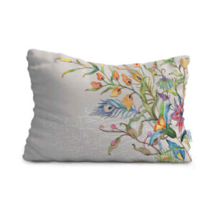Oreiller de confort reposant pour lit – Housse en velours inspirée de l’art persan modèle Naghsh (2x)