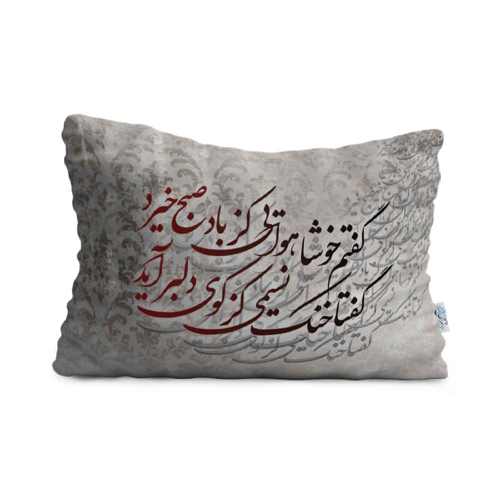 Oreiller de confort reposant pour lit – Housse en velours inspirée de l'art persan modèle Sobh (2x)