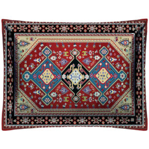 Taie d’oreiller en velours persan – Taille standard modèle Baha (x2)