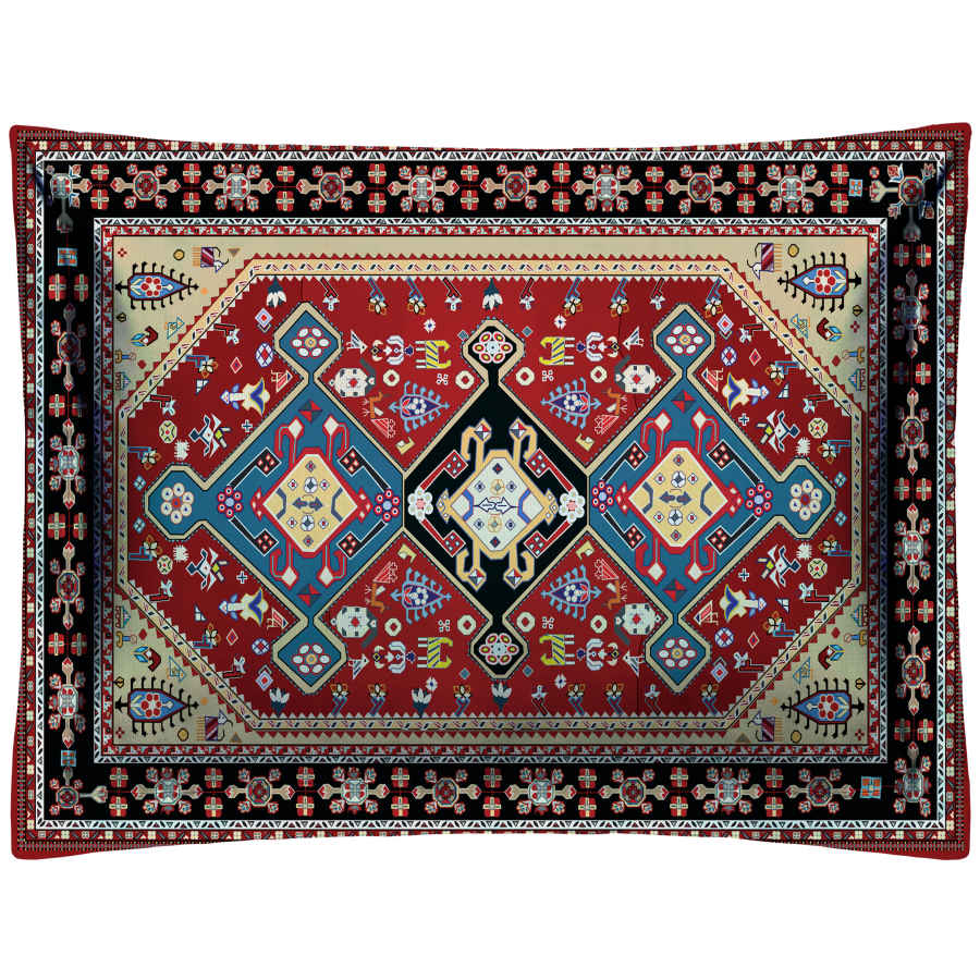 Taie d’oreiller en velours persan – Taille standard modèle Baha (x2)