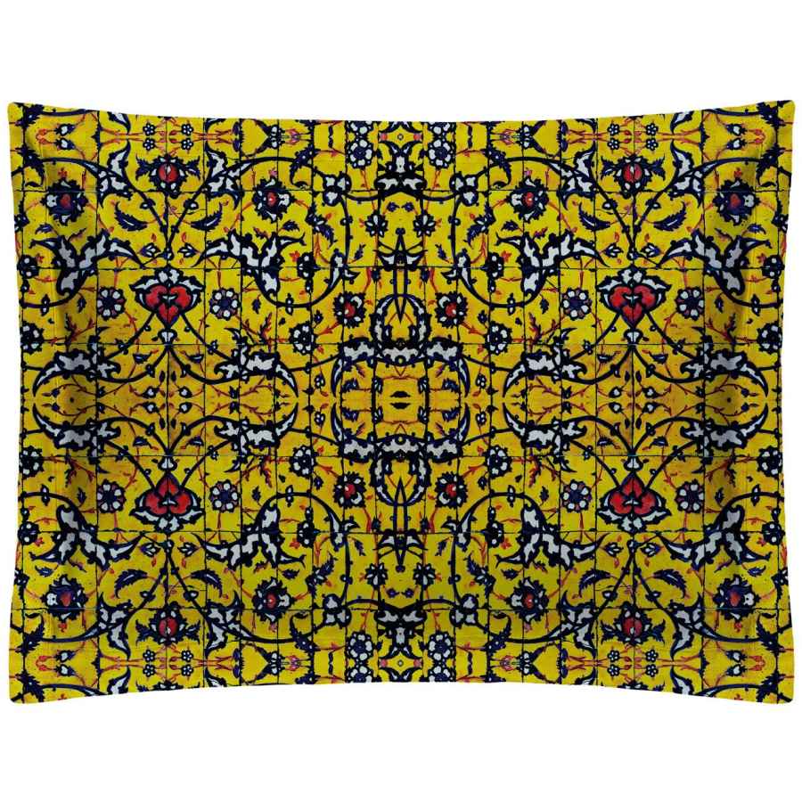 Taie d’oreiller en velours persan – Taille standard modèle Tile (x2)