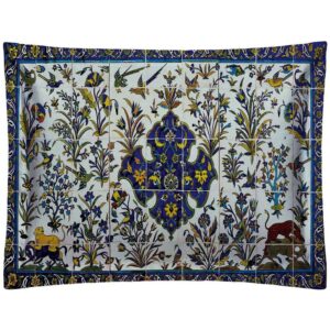 Taie d’oreiller en velours persan – Taille standard modèle Zohreh (x2)
