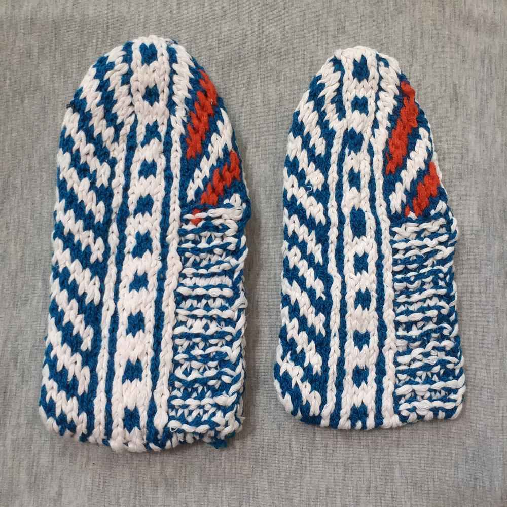 Pantoufles en crochet Azerbaïdjan pour femmes en fibre acrylique tricotée Farima