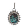 Pendentif en argent persan avec pierre précieuse Turquoise Royan