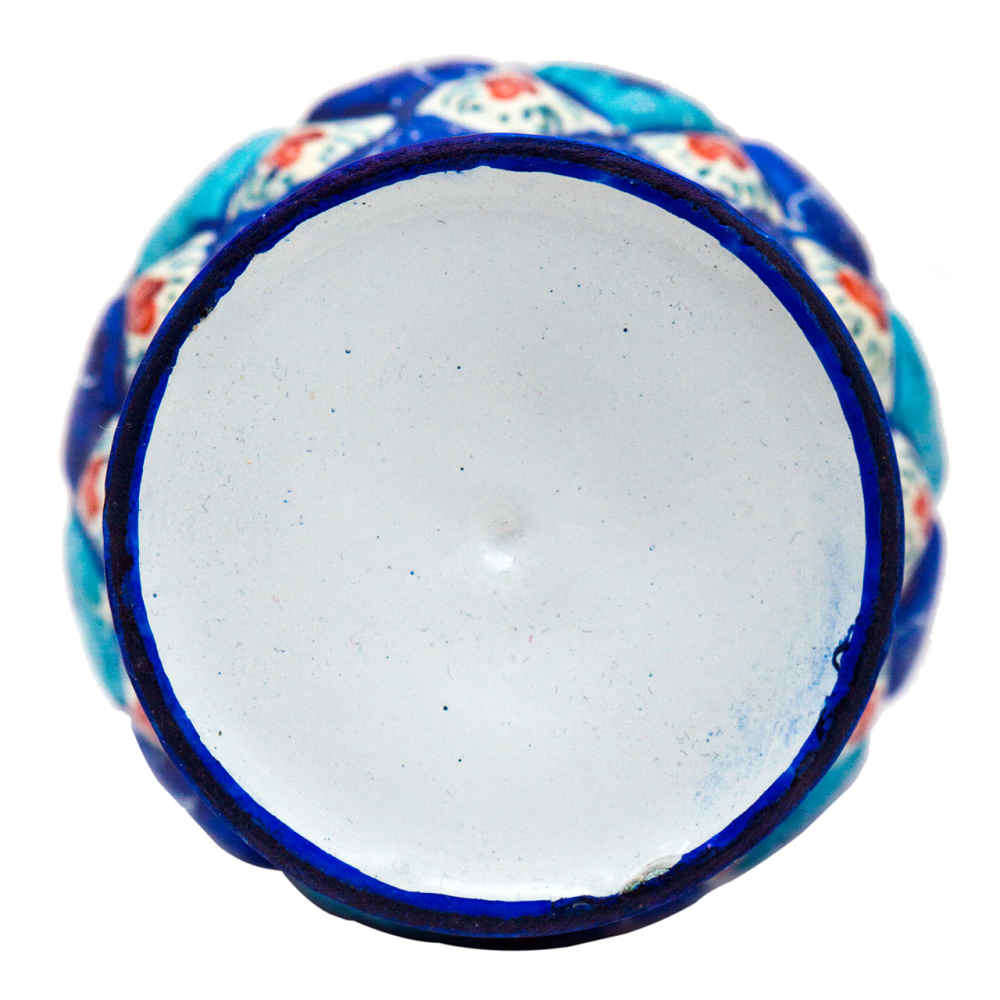 Set de 2 vases décoratifs en cuivre peint à la main avec émail Minakari persan Sarahi