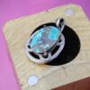 Pendentif en argent persan avec pierre précieuse Turquoise Noor