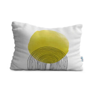 Oreiller de confort reposant pour lit – Housse en velours blanche modèle Mahtab (2x)