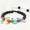 Bracelet Perlé pour Femme – 7 Chakras