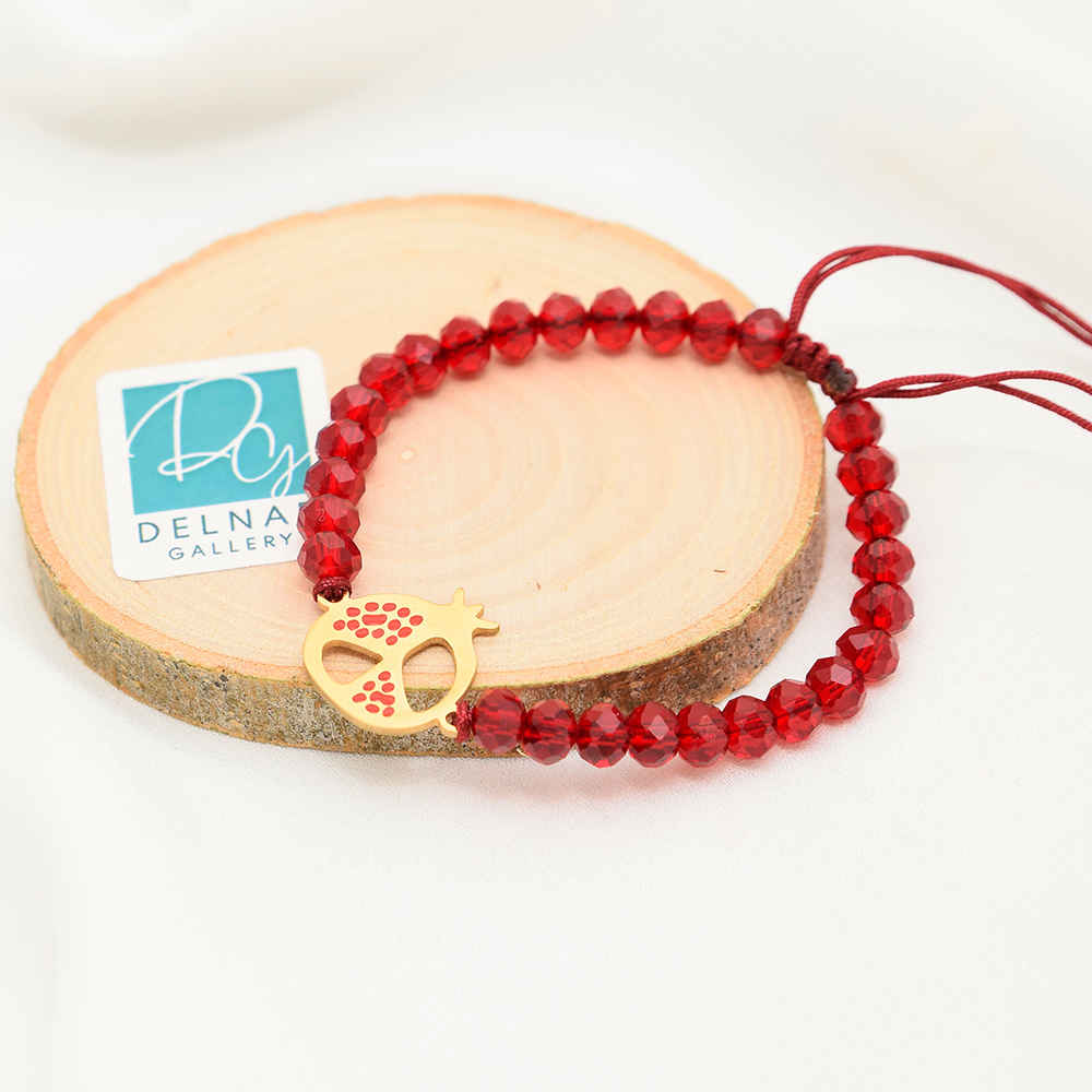 Bracelet Perlé pour Femme – Design Grenade