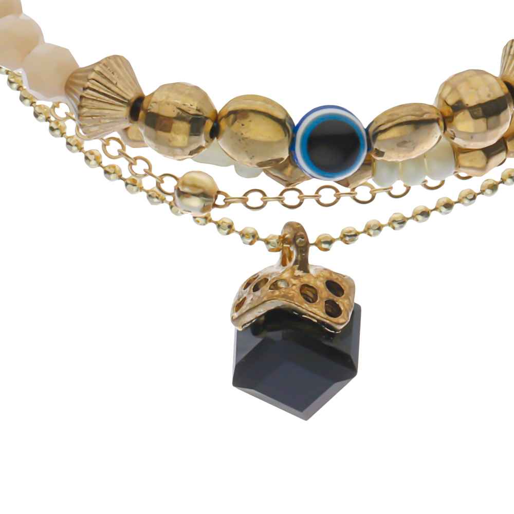 Bracelet Perlé pour Femme – Design Cheshm Nazar