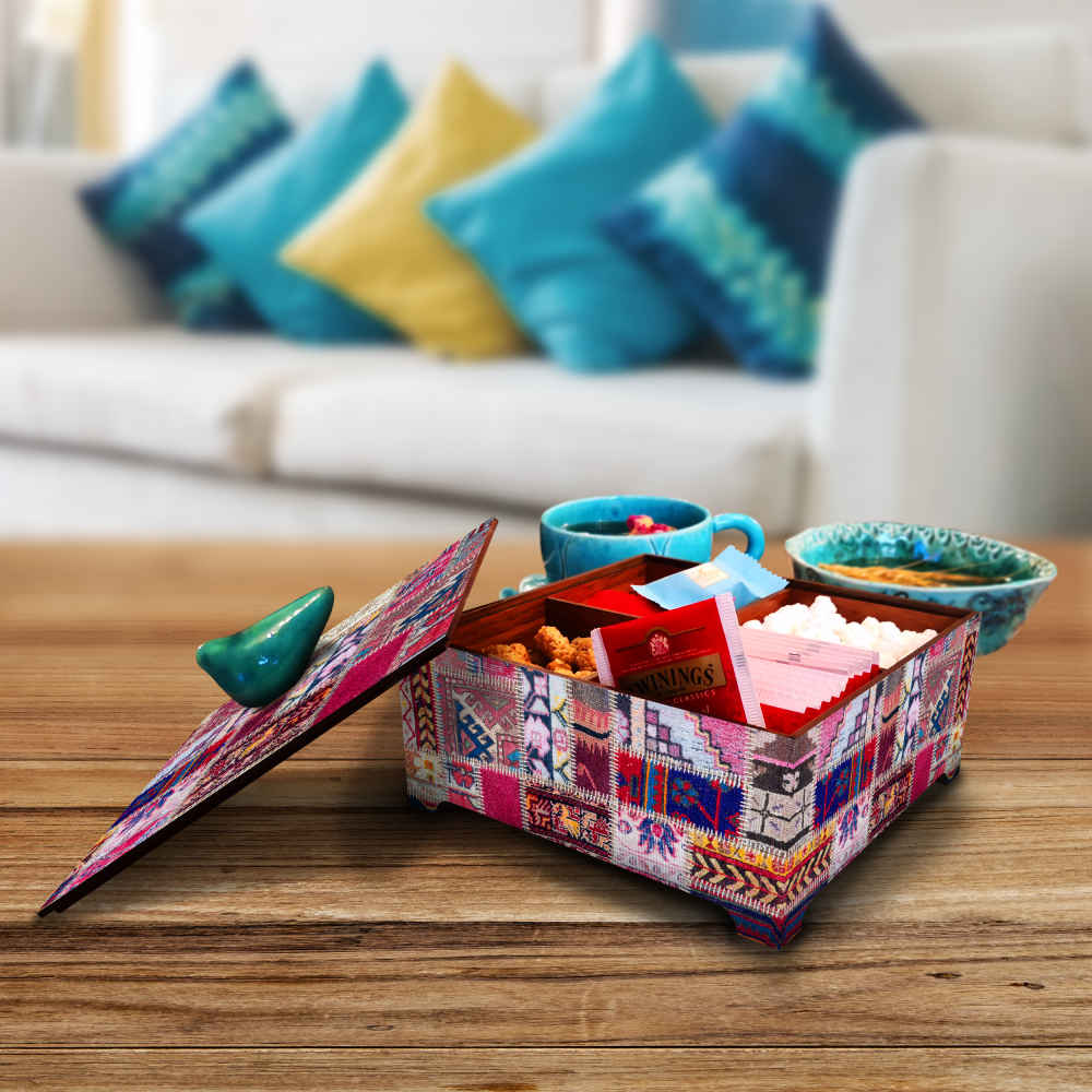 Boîte Organisatrice de Bonbons en Bois Modèle Borna