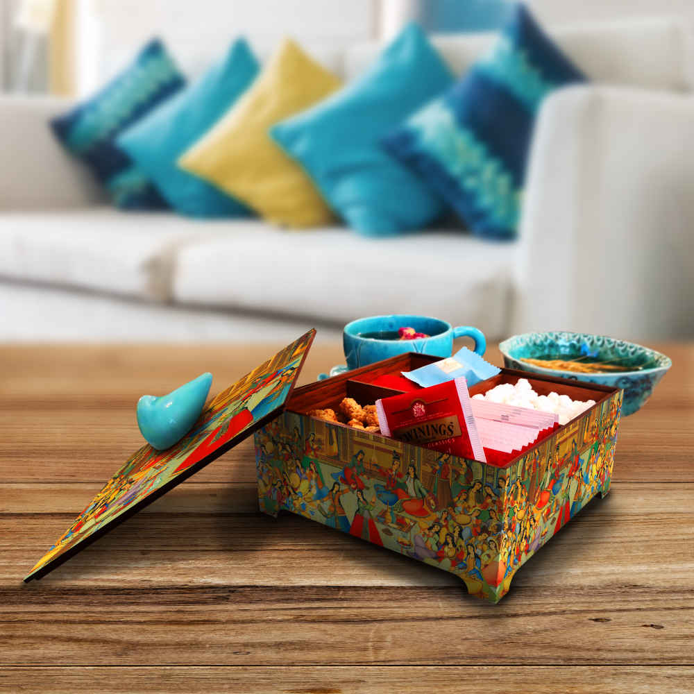 Boîte Organisatrice de Bonbons en Bois Modèle Miniature