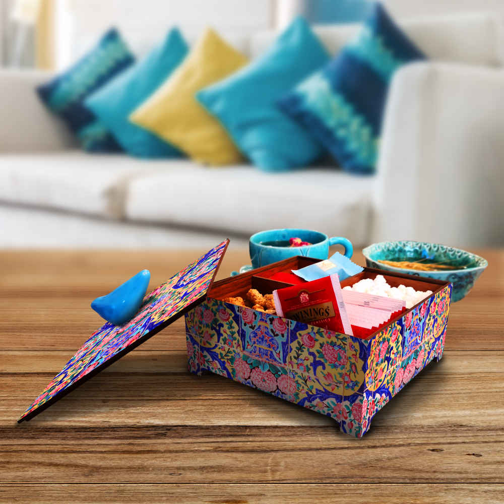 Boîte Organisatrice de Bonbons en Bois Modèle Mosquée