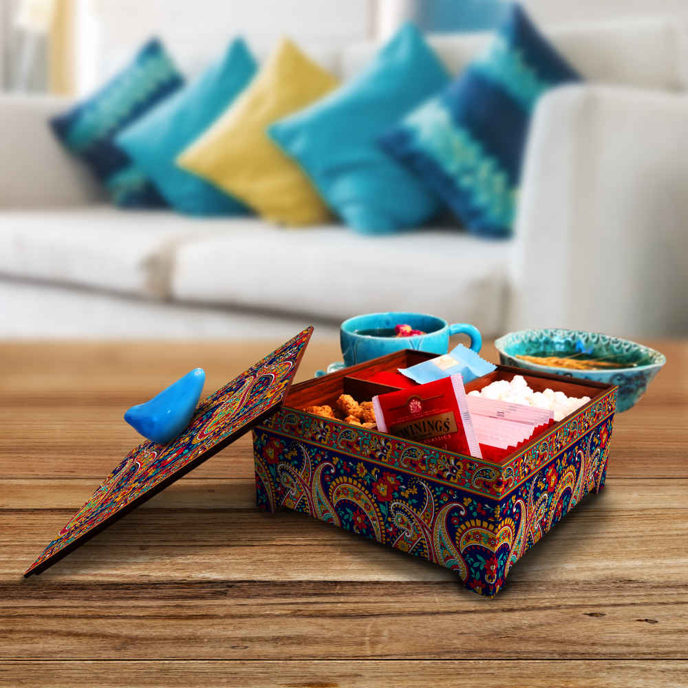 Boîte Organisatrice de Bonbons en Bois Modèle Nooshin