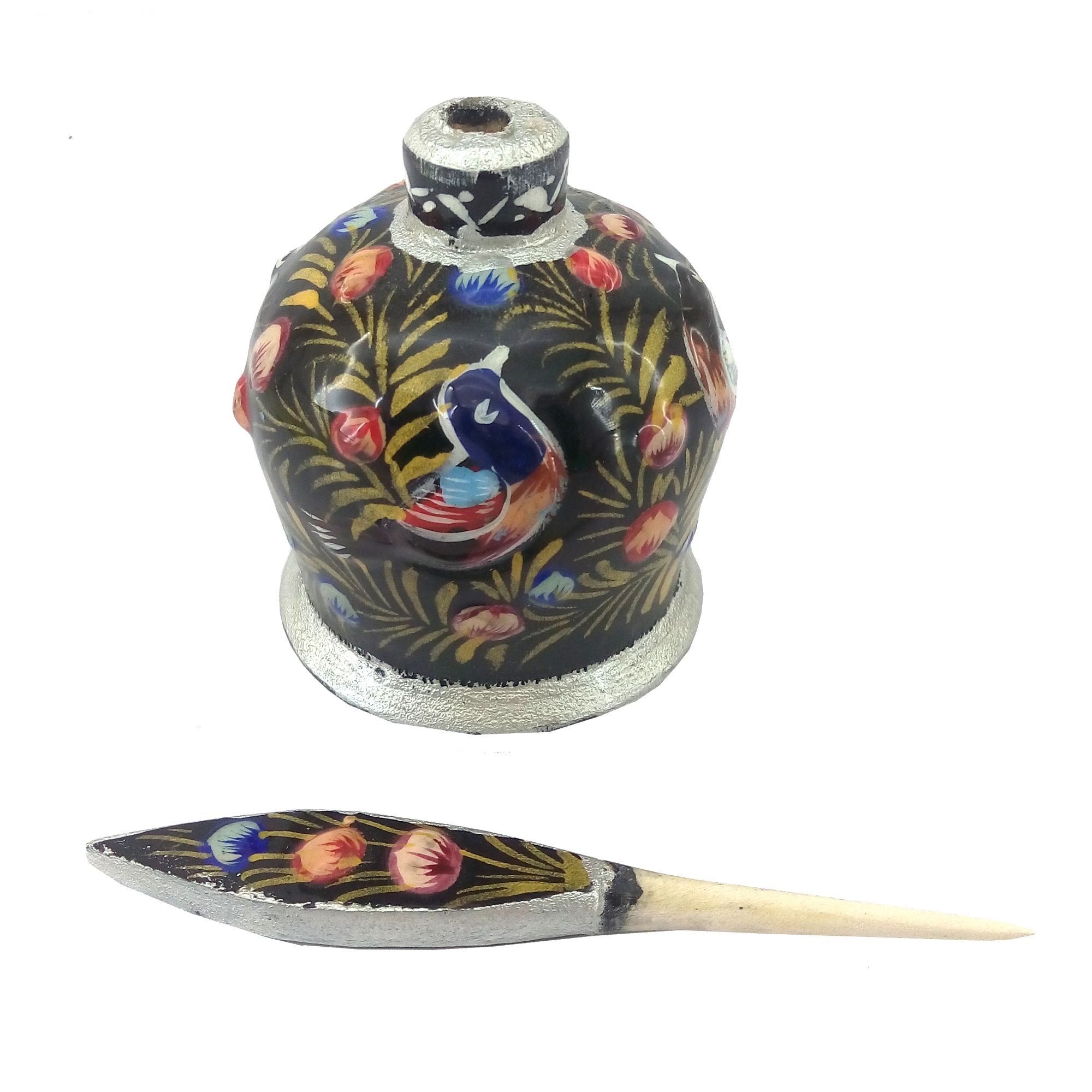 Contenant Persan Surma Dani en Bois pour Garder le Kohl Reyhan (x2)