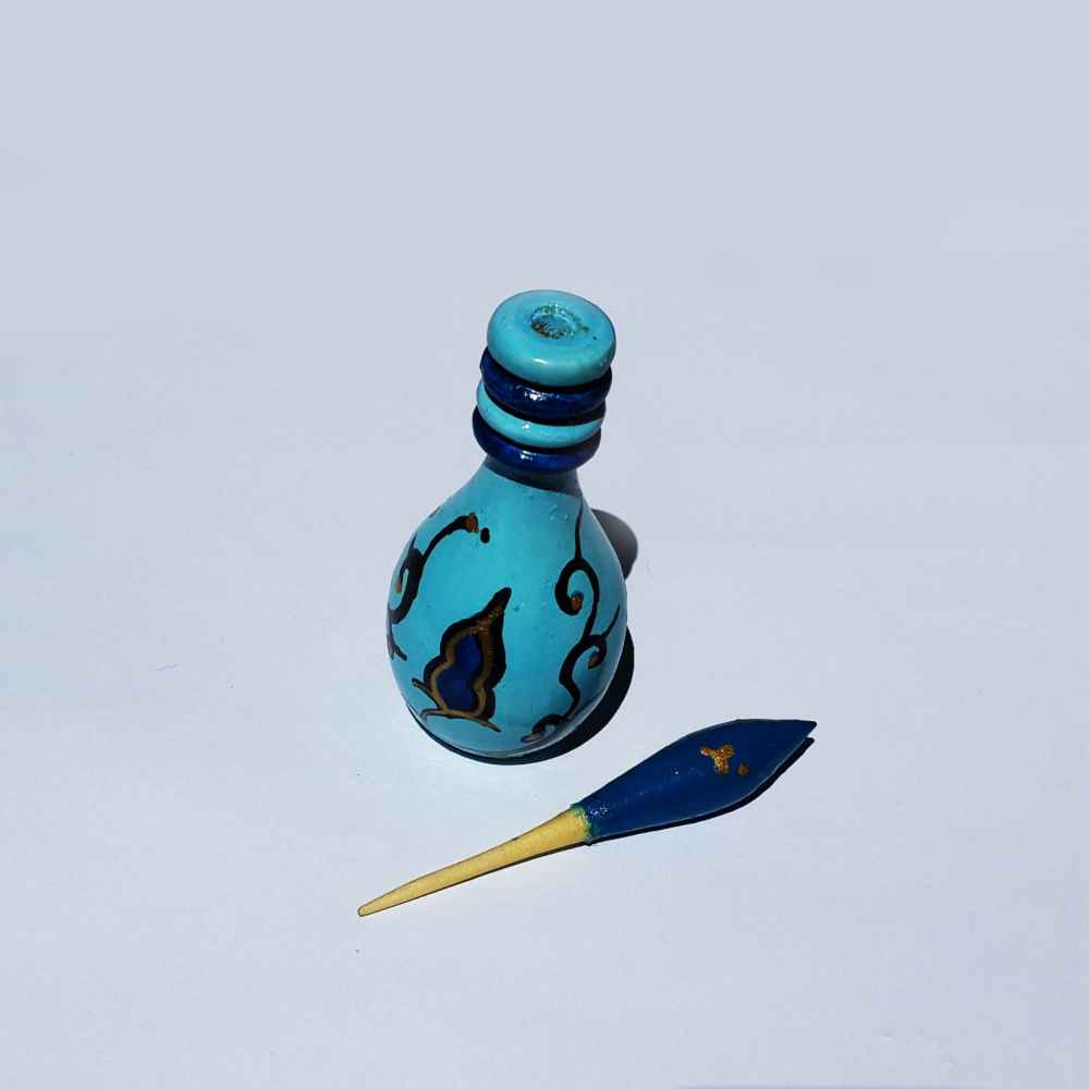 Contenant Persan Surma Dani en Bois pour Garder le Kohl Somayeh (x2)