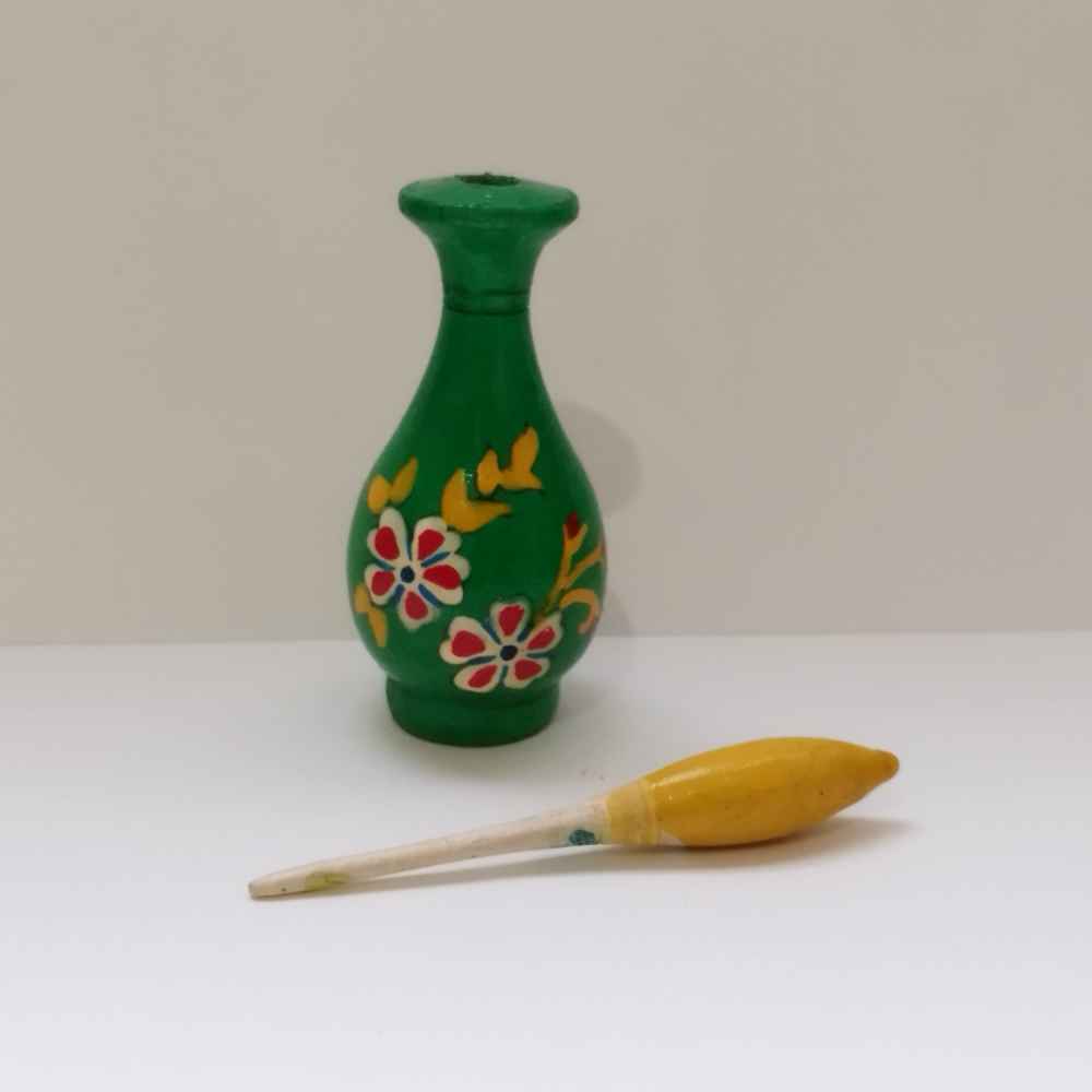 Contenant Persan Surma Dani en Bois pour Garder le Kohl Yasna (x2)