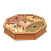 Boîte organisatrice en bois pour noix et snacks Modèle Octagon