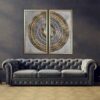 2 pcs Affiche islamique - Ayatul Kursi Art mural encadré