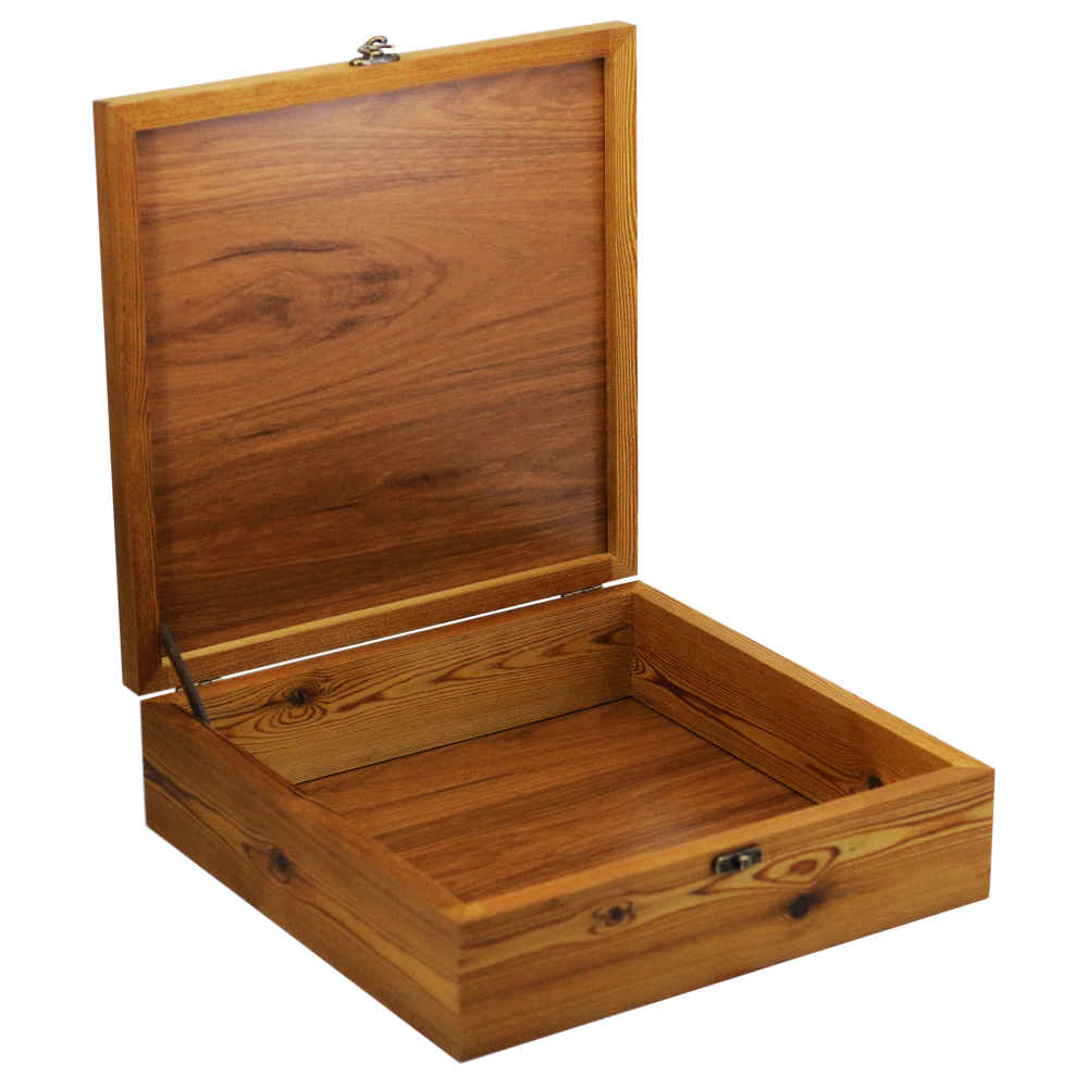 Boîte organisatrice en bois pour thé avec tiroirs et motif persan Elena