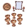 Set de plats Haftseen en cuivre avec miroir adapté pour Nowruz Mahoor