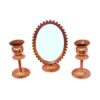 Set de plats Haftseen en cuivre avec miroir adapté pour Nowruz Tashir