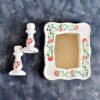 Set de plats Haftseen avec miroir, adapté pour Nowruz Bahari (10 pièces)