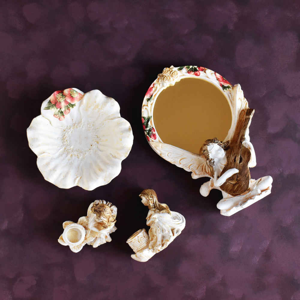 Set de plats Haftseen avec miroir, adapté pour Nowruz Delnavaz (11 pièces)