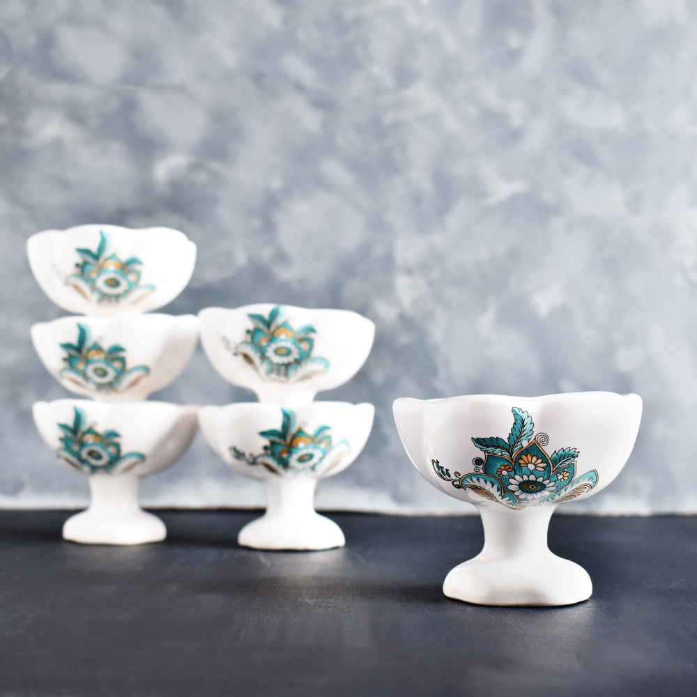 Set de plats Haftseen avec miroir, adapté pour Nowruz Firoozeh (10 pièces)