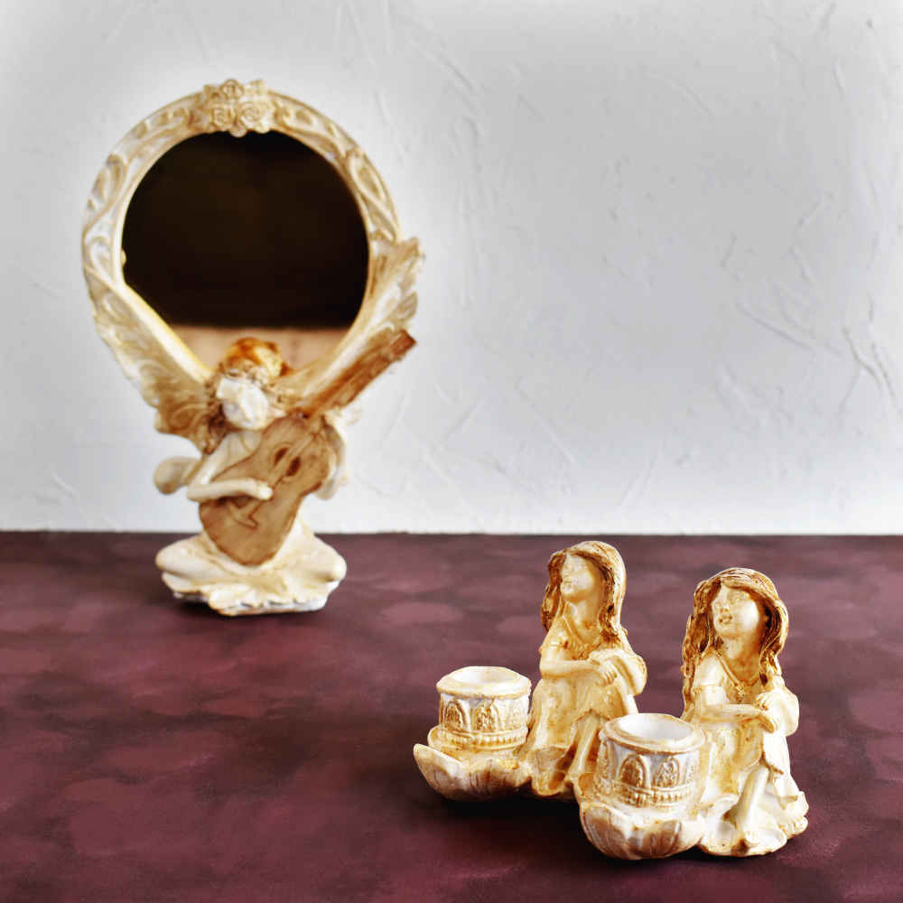 Set de plats Haftseen avec miroir, adapté pour Nowruz Pardis (10 pièces)