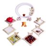 Set de plats Haftseen avec miroir, adapté pour Nowruz Parvaneh (10 pièces)