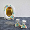 Set de plats Haftseen avec miroir, adapté pour Nowruz Ramesh (10 pièces)