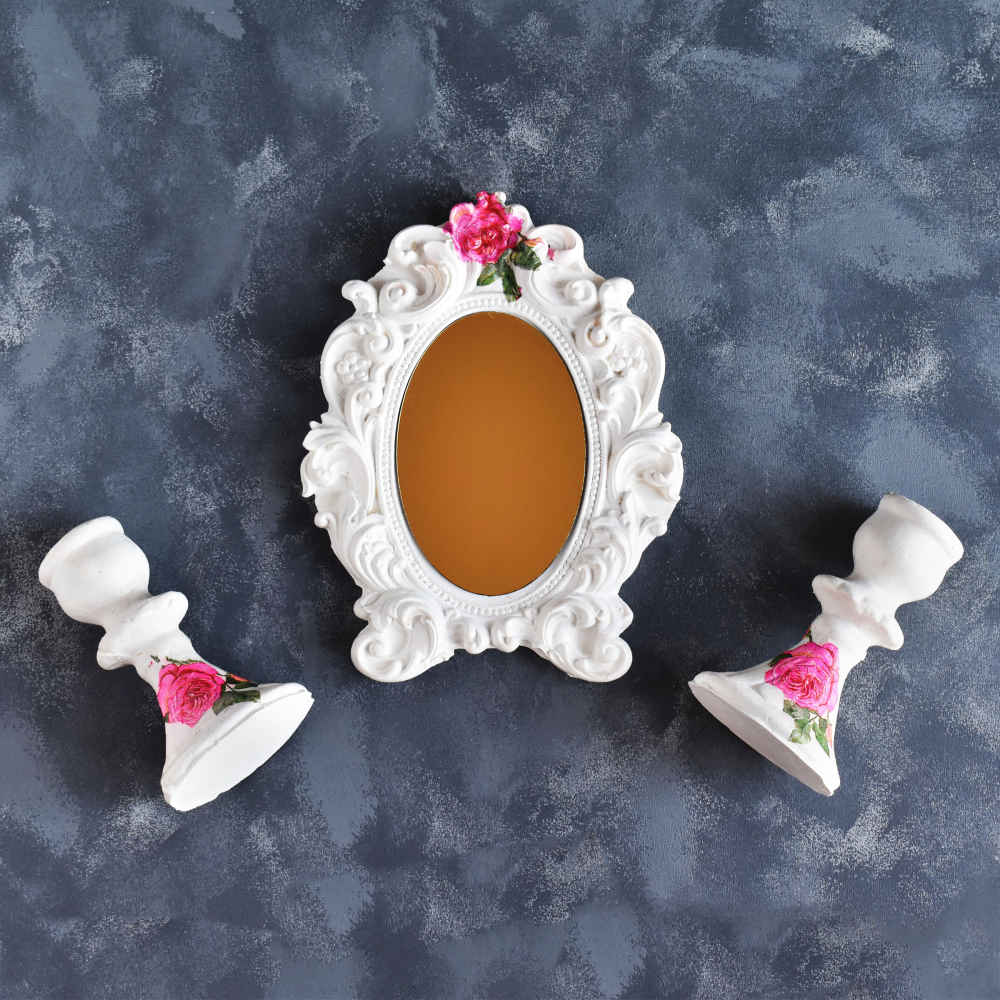 Set de plats Haftseen avec miroir, adapté pour Nowruz Sanam (10 pièces)