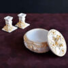 Set de plats Haftseen avec miroir, adapté pour Nowruz Zar Negar (10 pièces)