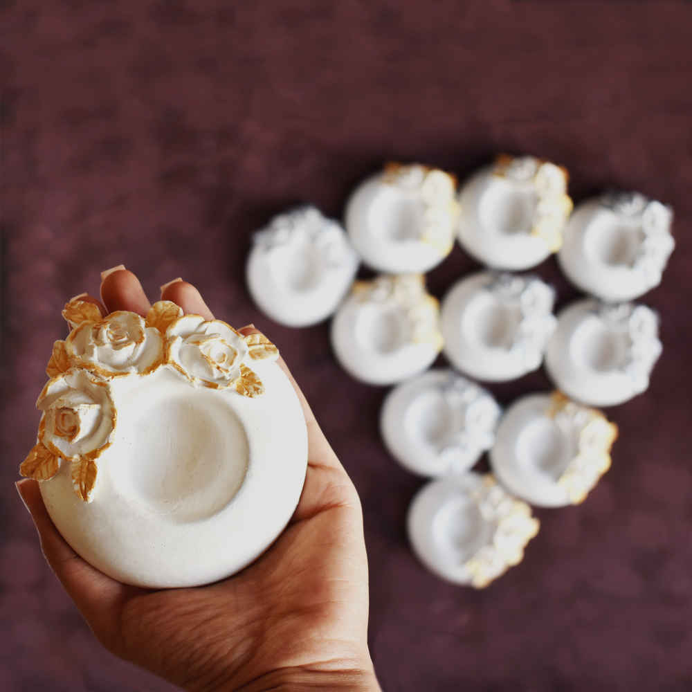 Set de plats Haftseen avec miroir, adapté pour Nowruz Zar Negar (10 pièces)