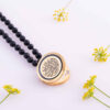 Collier islamique noir avec pendentif Onyx