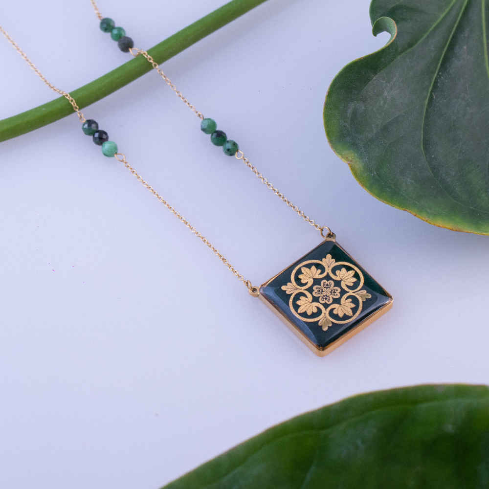 Collier plaqué or persan Chance