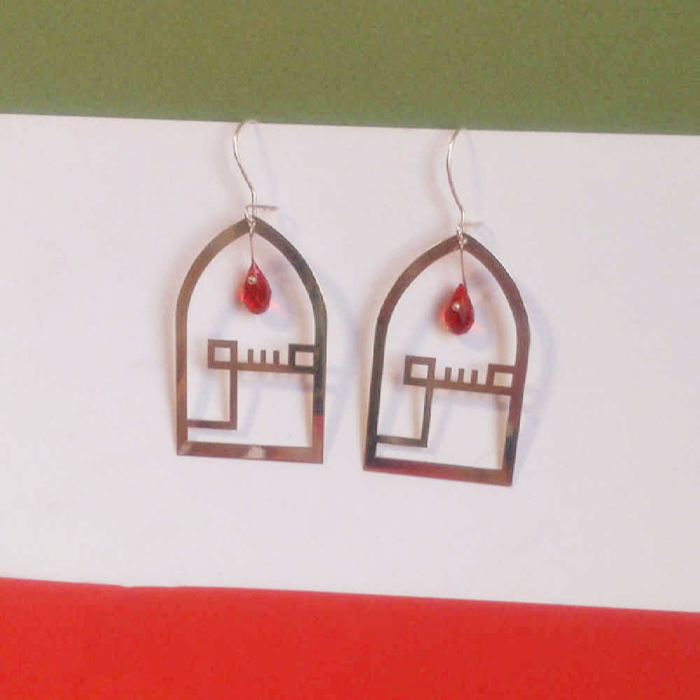 Boucles d'oreilles en argent persan Modèle Eshgh