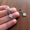 Boucles d'oreilles en acier persan modèle Grenade