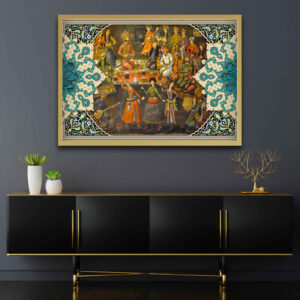 Toile d’art persane – Bazm imprimée