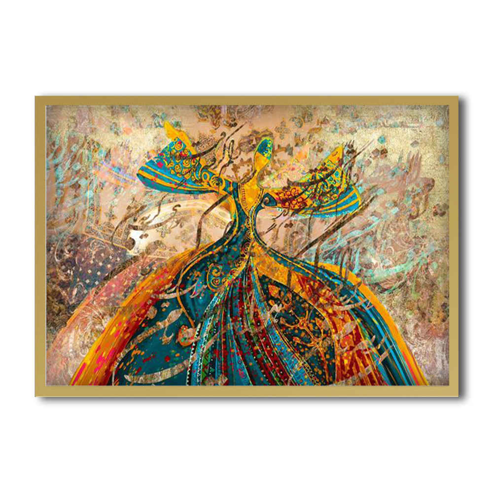 Toile d'art persane - Raghs Sama imprimée