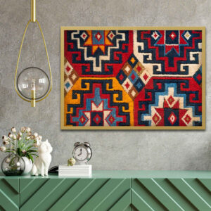 Toile d’art persane – Tapis imprimé